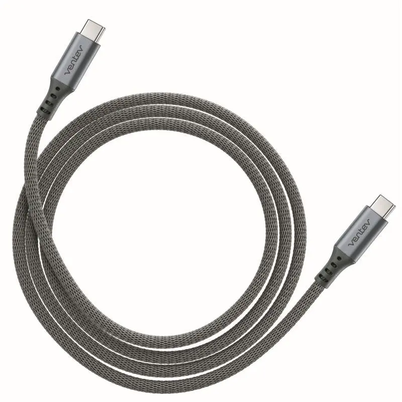 Ventev 4ft Braided USBC to USBC Car/Wall Charging/Sync Cable for Samsung/Tablets - Electronics