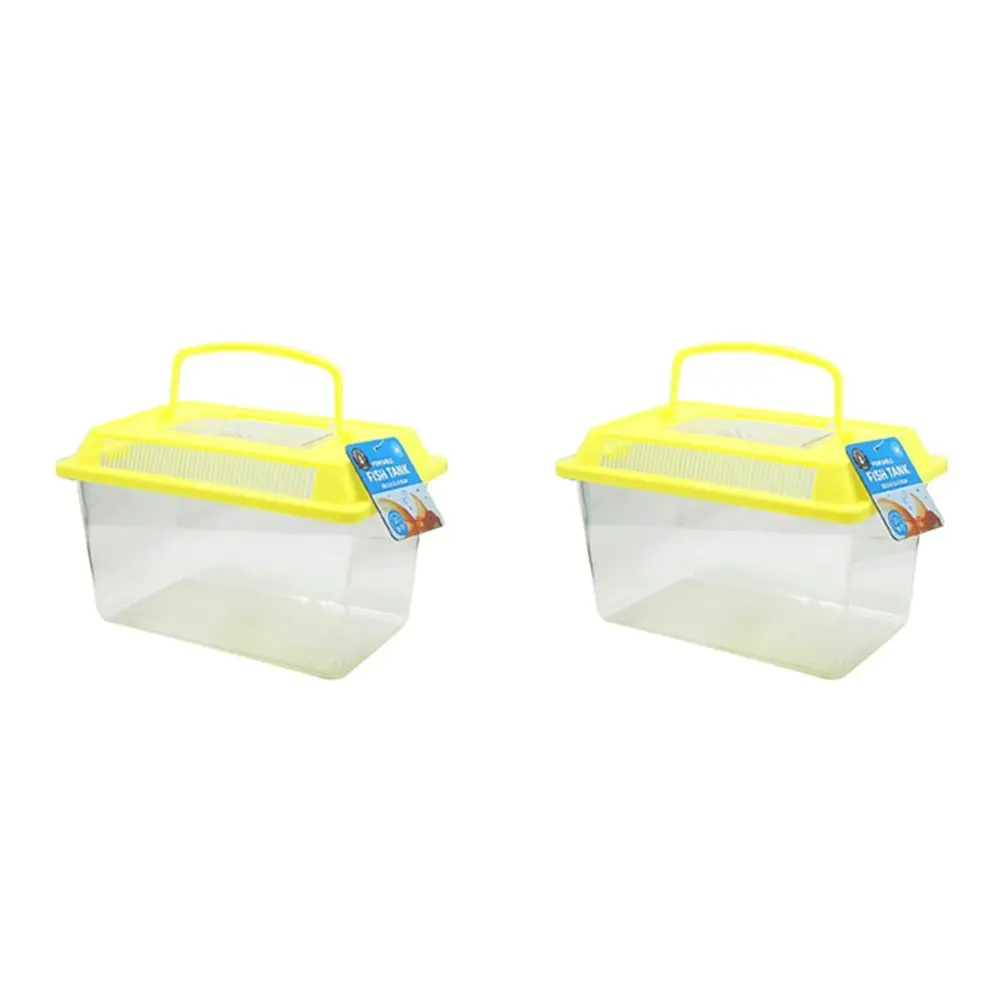 2x Dudley's World Of Pets Portable On The Go Fish/Critter Tank Medium Assorted