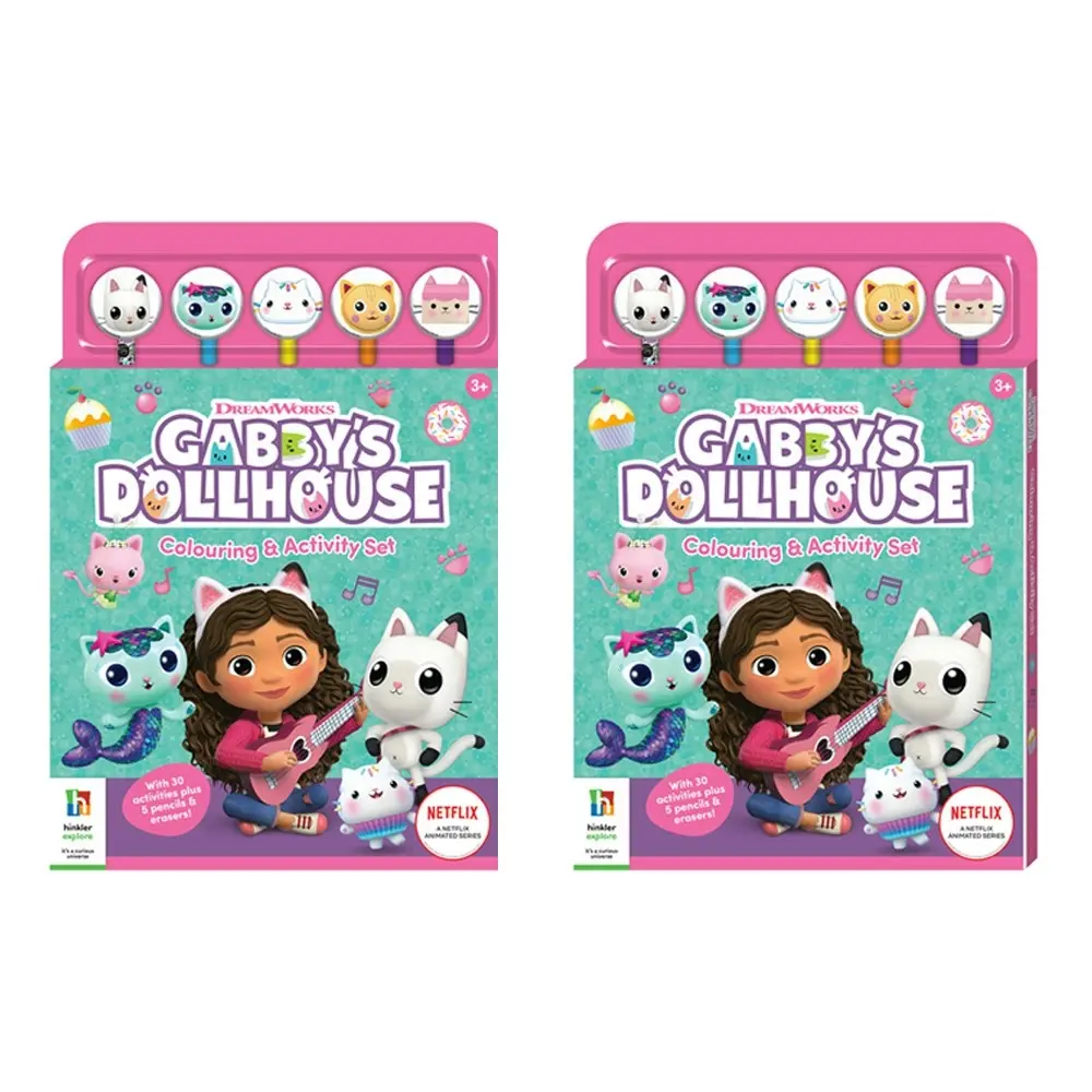 2x Kaleidoscope Gabby's Dollhouse Colouring & Activity Set Kids/Children Art 3+ - Hobbies