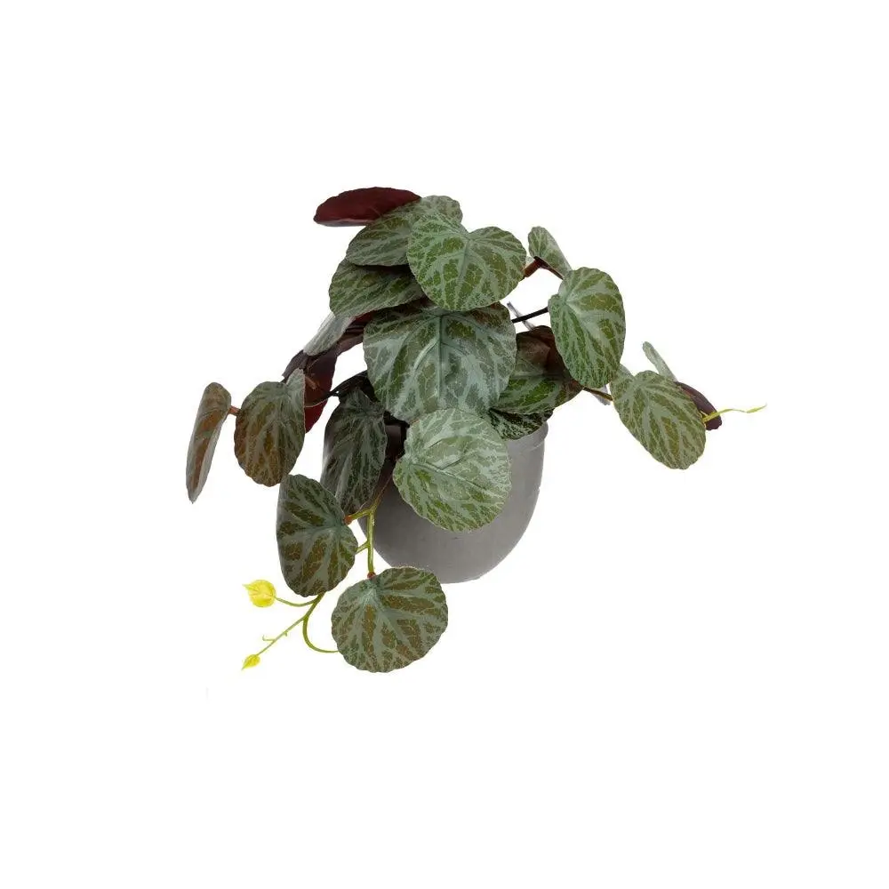Glamorous Fusion Gerainium Bush Artificial Faux Plant Decorative 17cm In Pot - Home & Garden
