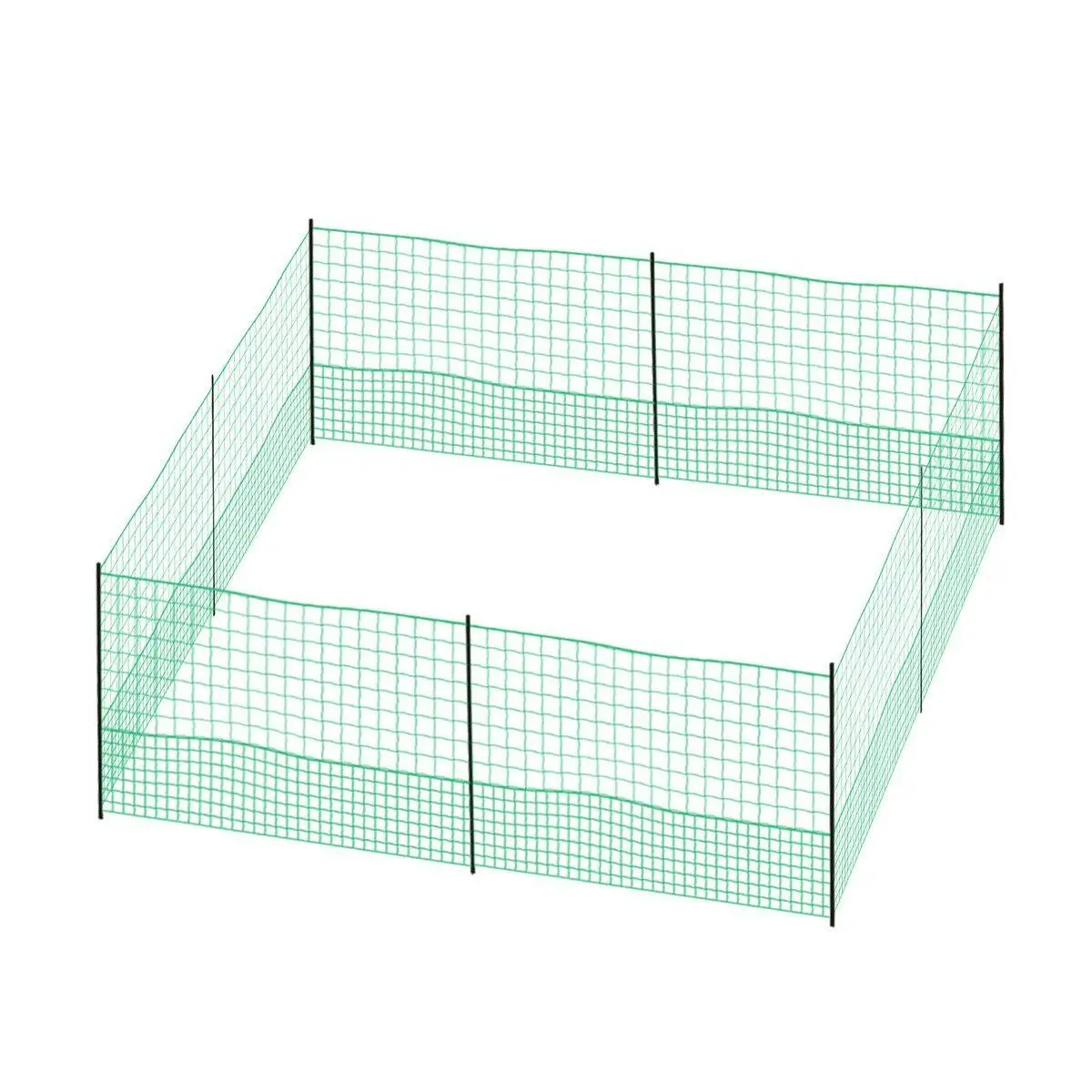 Pet Scene Chicken Fence Poultry Coop Runs Pen Farm Mesh Cage Net Habitat Safe House Turkey Breeding 1.15m x 25m - Pets