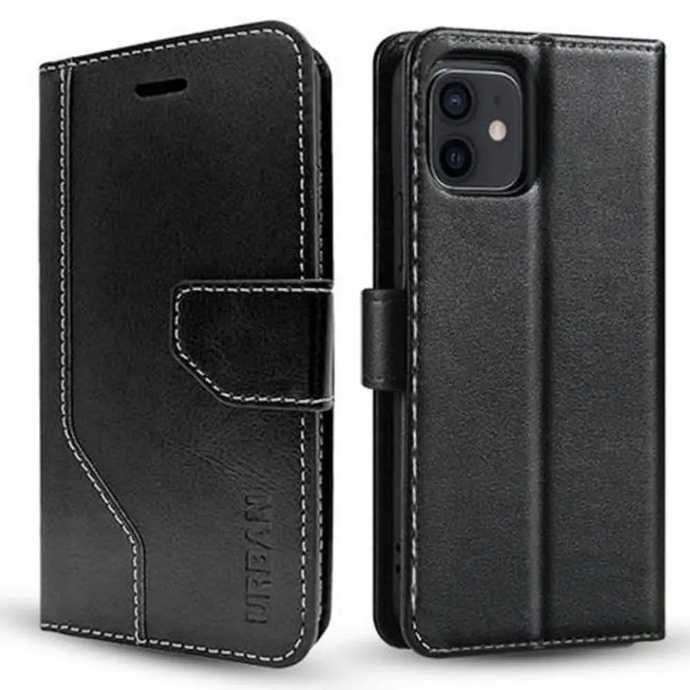 Urban Everyday Wallet Case (Suits iPhone 14 Plus) - Black