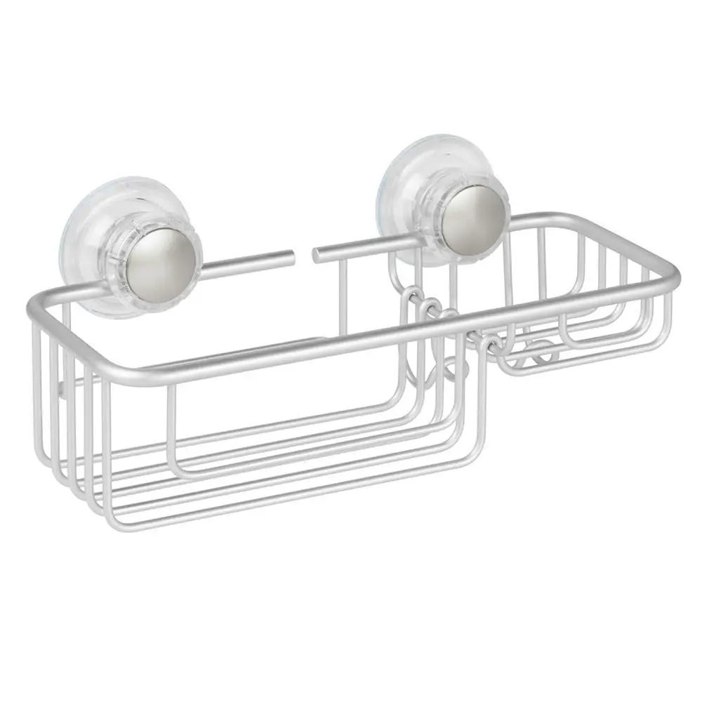 Idesign Metro Aluminium Combo Bathroom/Shower Suction Basket Storage Caddy 29cm - Home & Garden