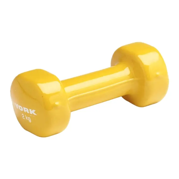 York 2kg PVC Dumbbell - Sports & Outdoor