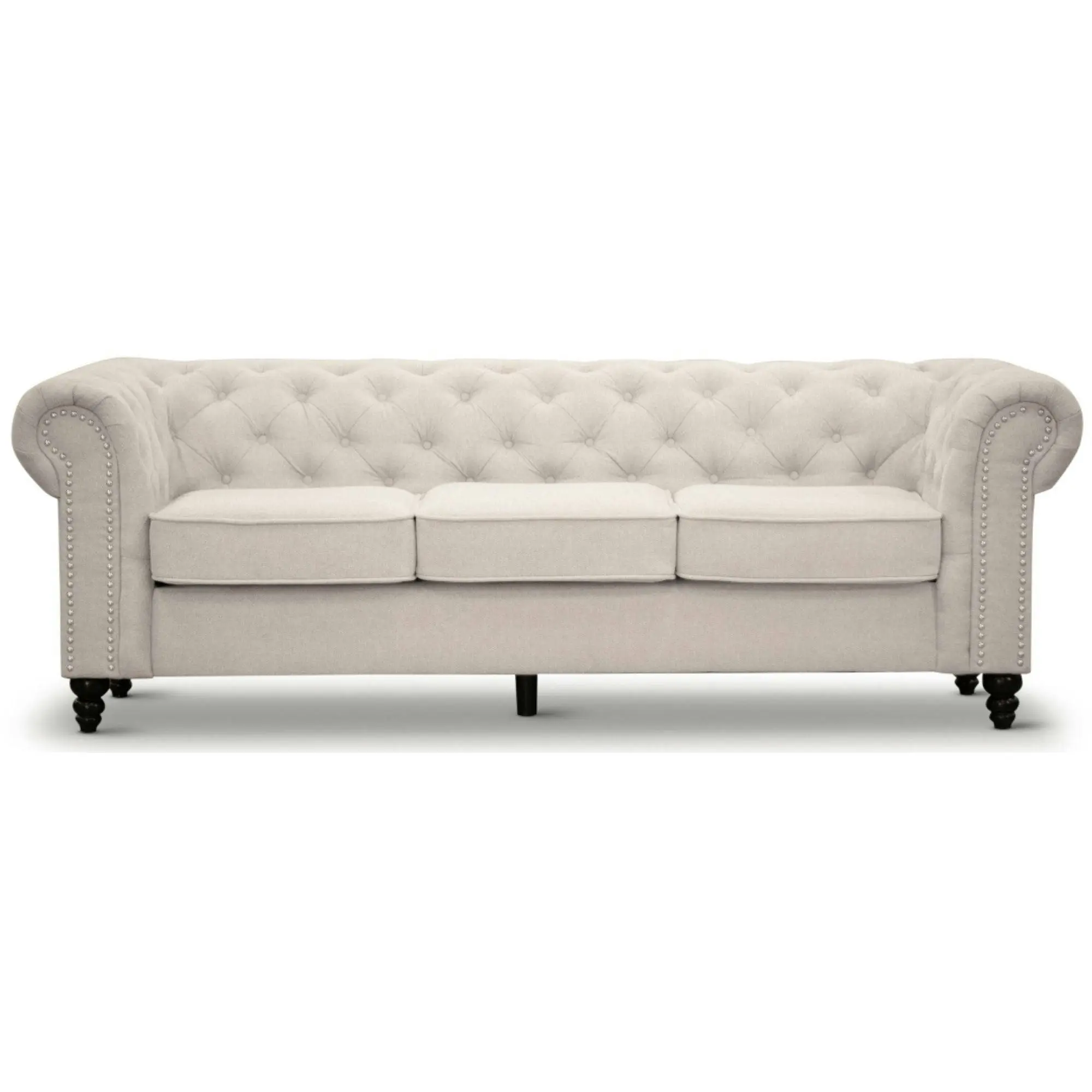 Mellowly 3 Seater Sofa Beige - Furniture