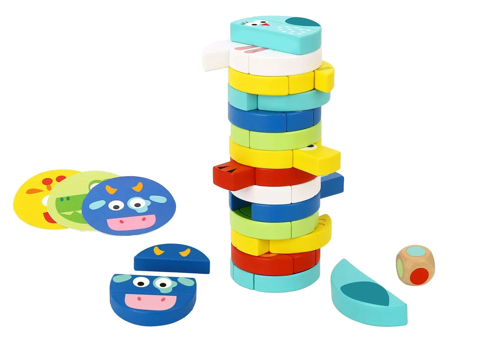 Tooky Toy Toddler/Children's Stacking Fun Educational Activity Game Animal 3+ - Toys & Games