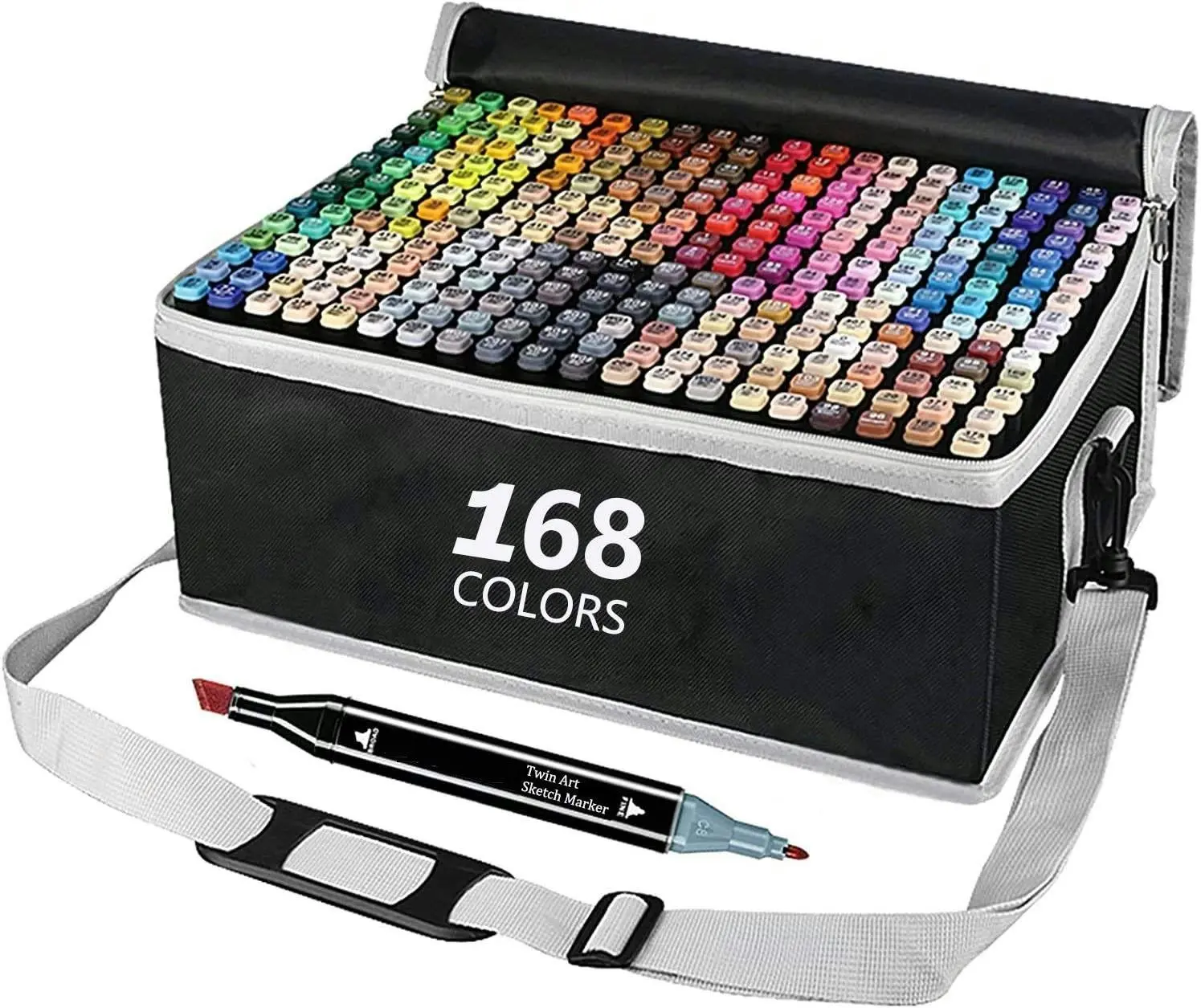 168 Colours Graffiti Pen Permanent Marker Pens Set for Adults and Children - Home & Garden