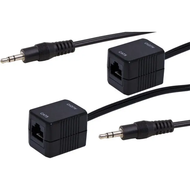 Pro2 Audio Cat5 Extender Stereo Baluns Transmitter Receiver for Analogue 3.5mm - Electronics