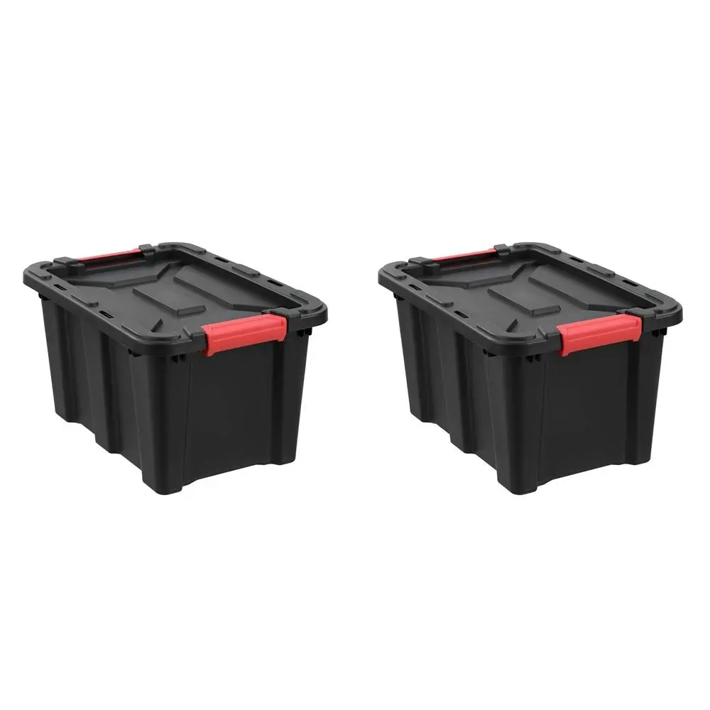2x Boxsweden Eco Heavy Duty 25L/47cm Storage Box Home Organiser Container Assort - Home & Garden