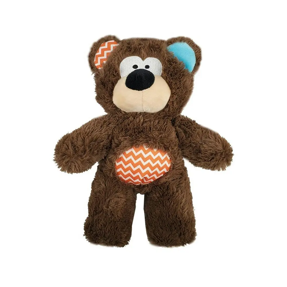 Rosewood Tough Rope Core Bear Soft Plush Pet Dog Chewing Bite Play Toy Brown - Pets