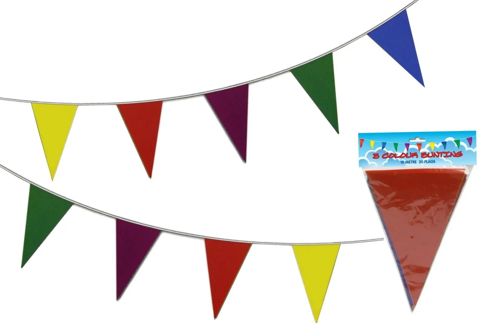 Party Flag Bunting 10m - Hobbies