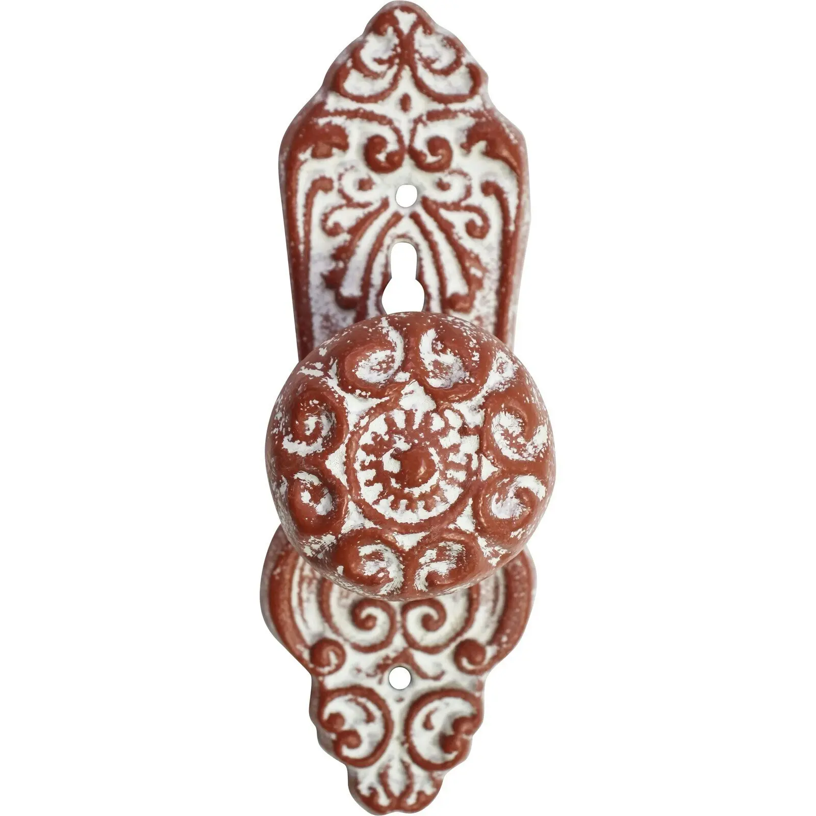 Adele Hook Metal 18cm Wall Hanging Decor Bags/Coat Hanger/Holder Organiser Rust - Home & Garden