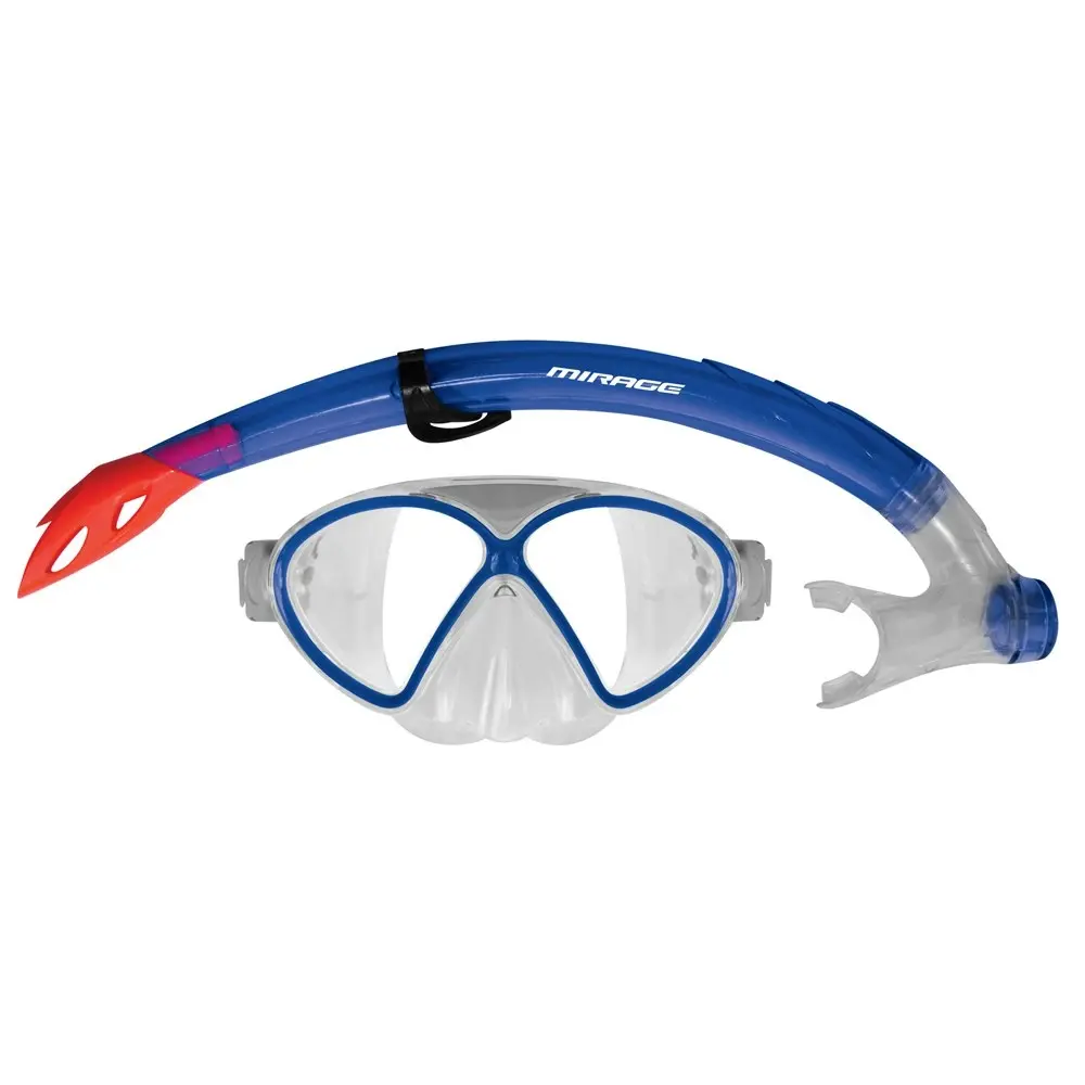 Mirage Silitex Junior/Kids Beach Water Swimming Sports Goggle Mask/Snorkel Blue - Sports & Outdoor