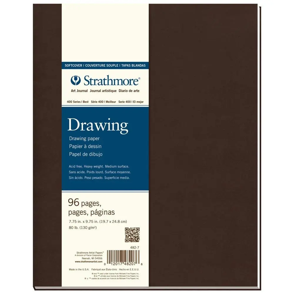 Strathmore 400 Series Drawing Softcover Art/Sketch Journal 7.75x9.75'' 96 Sheets - Office