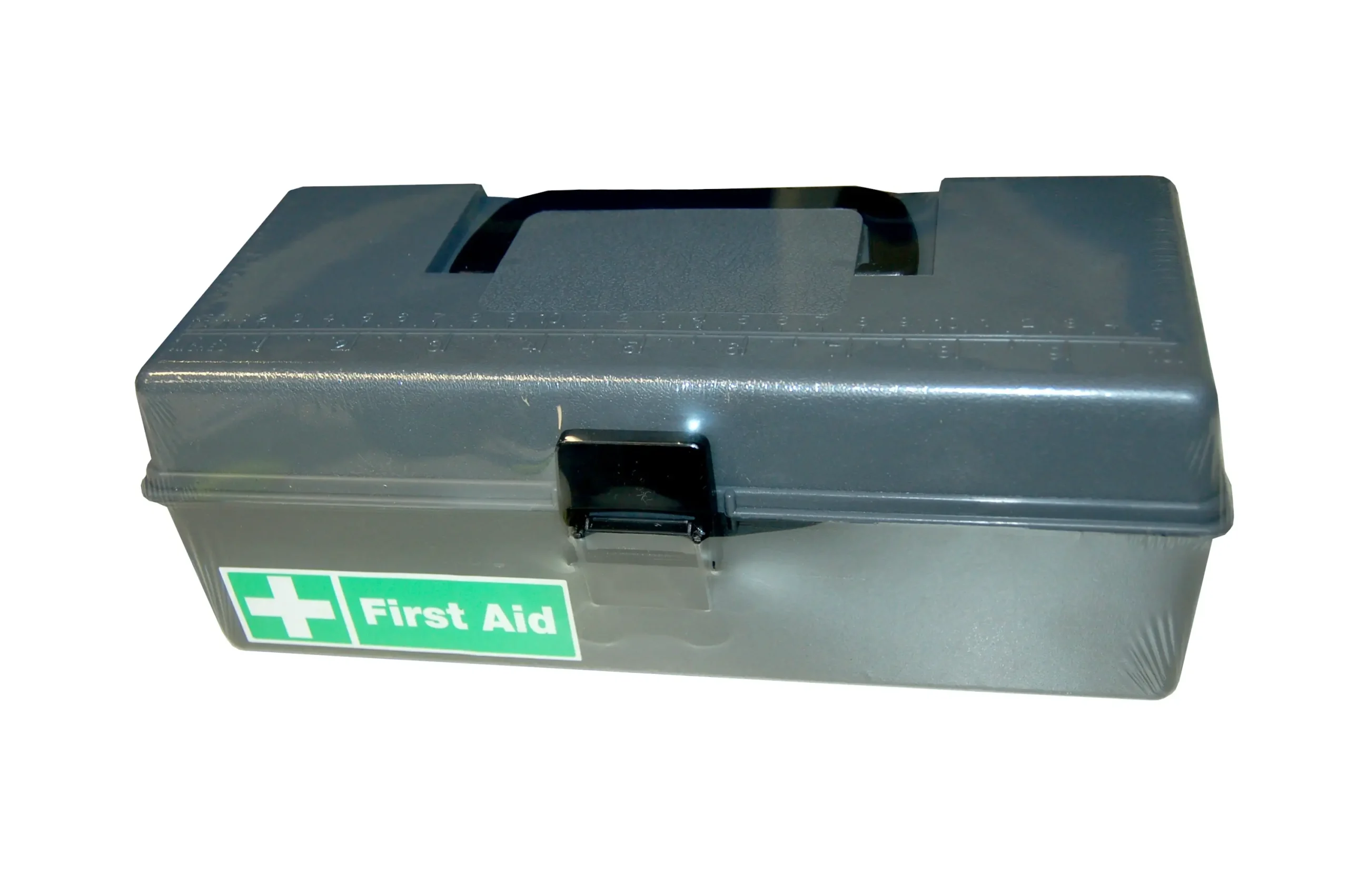 Livingstone First Aid Empty Polypropylene Case 28 x 13 x 10 cm Grey Lid and Black Base with Compartments - Health