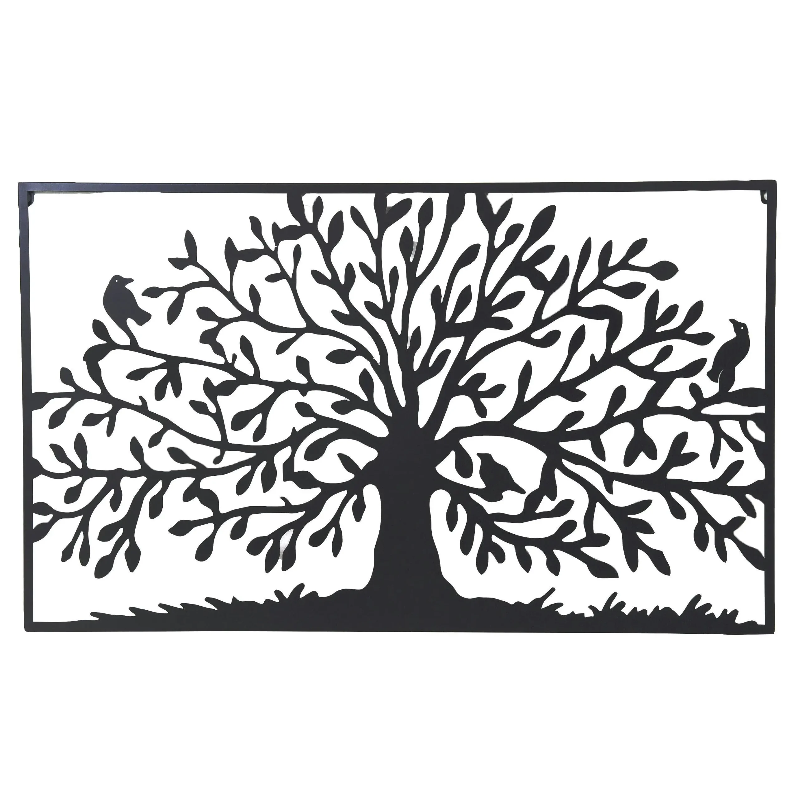 Black Tree of Life Metal Wall Decor - Home & Garden