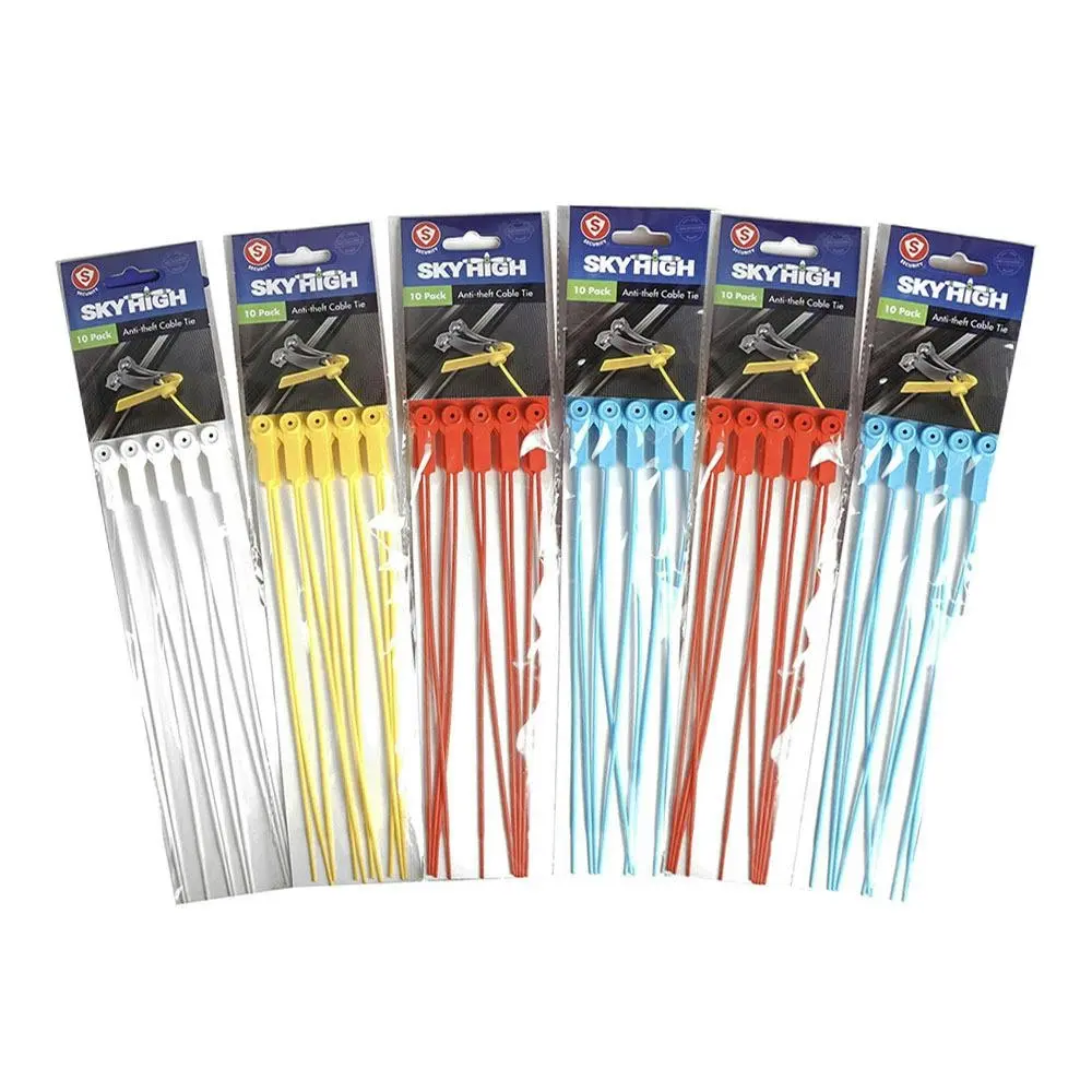 60pc Sky High Travel Portable Anti Theft Luggage Cable Tie Assorted Colours - Fashion