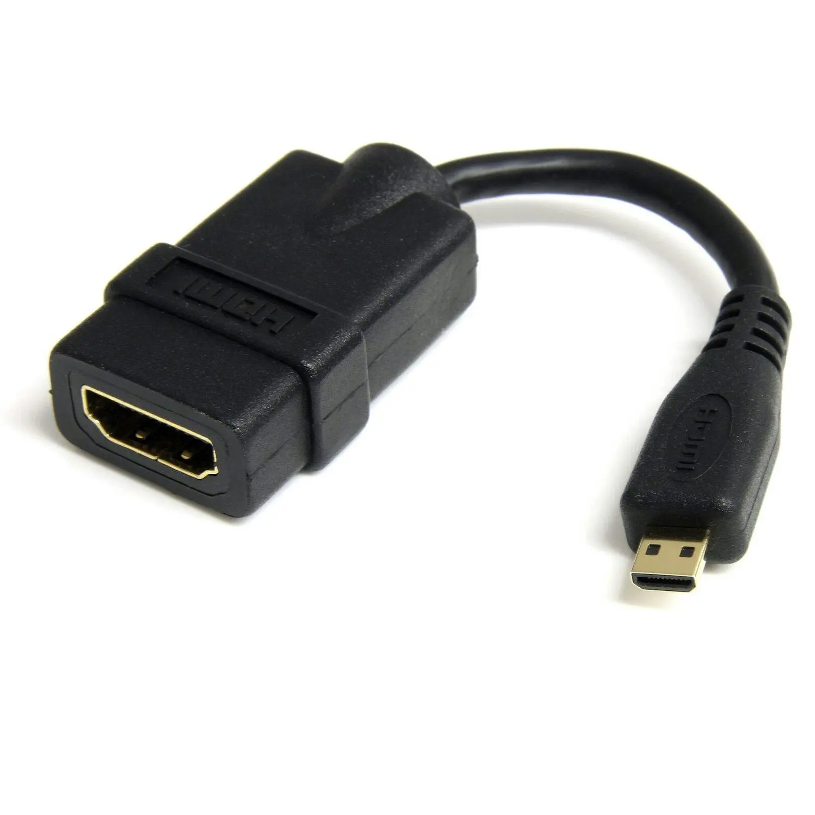 Star Tech 5in Female HDMI to Male Micro HDMI Adapter Cable for Smartphone to TV - Electronics