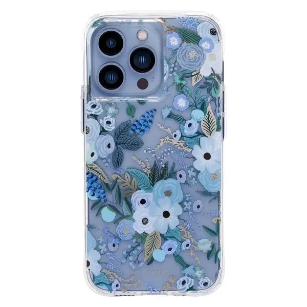 Case-Mate MagSafe Rifle Paper Case (Suits iPhone 14 Plus) - Garden Party Blue