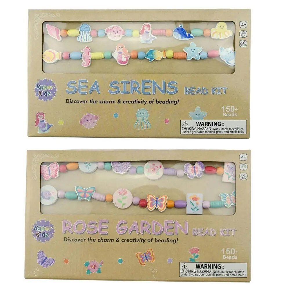 Kaper Kidz Sea Sirens Bead Kit & Rose Garden Bead Kit Kids/Chidrens Toy Set 4Y+ - Hobbies