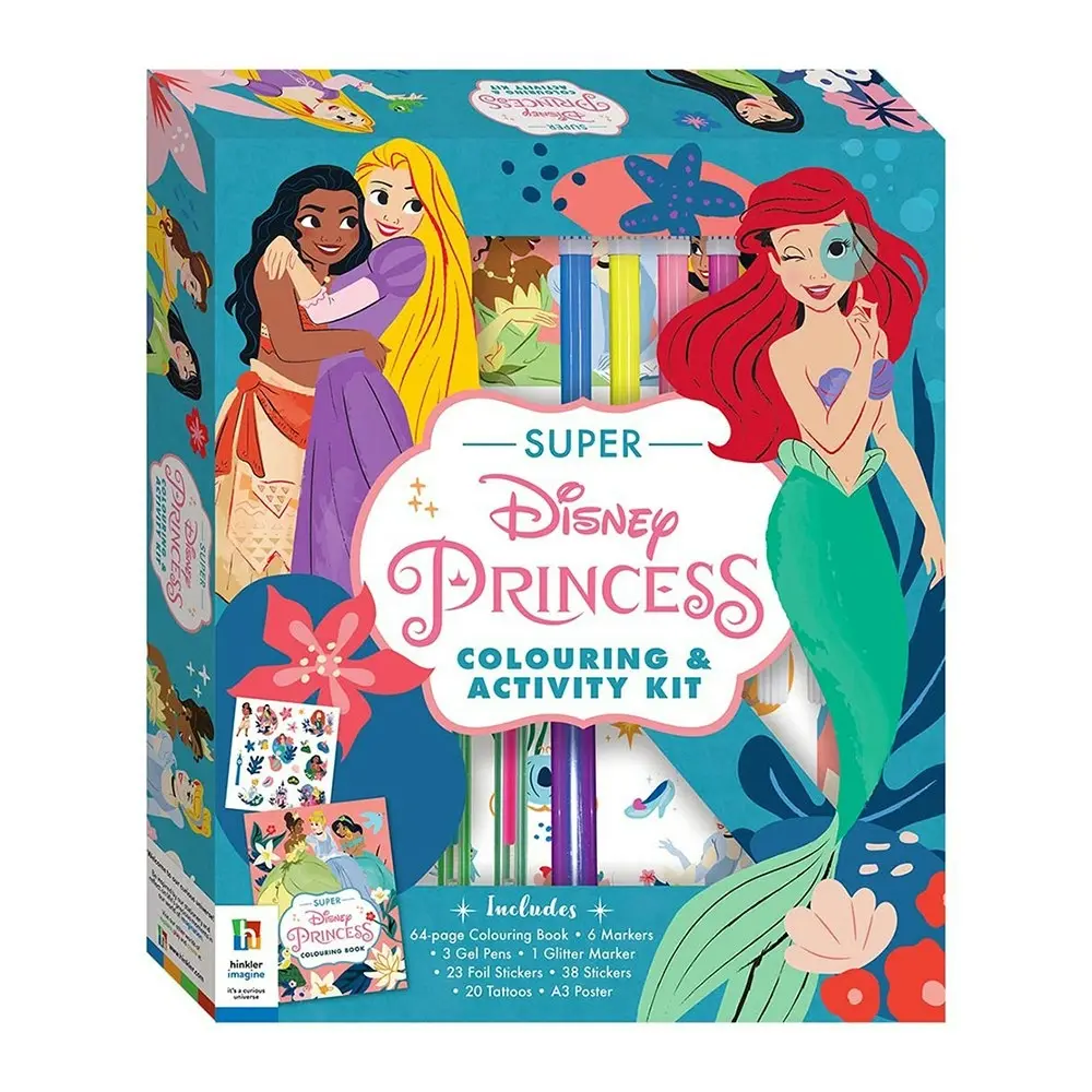 Kaleidoscope Super Disney Princess Colouring & Activity Kit Kids Art Book 6y+ - Hobbies