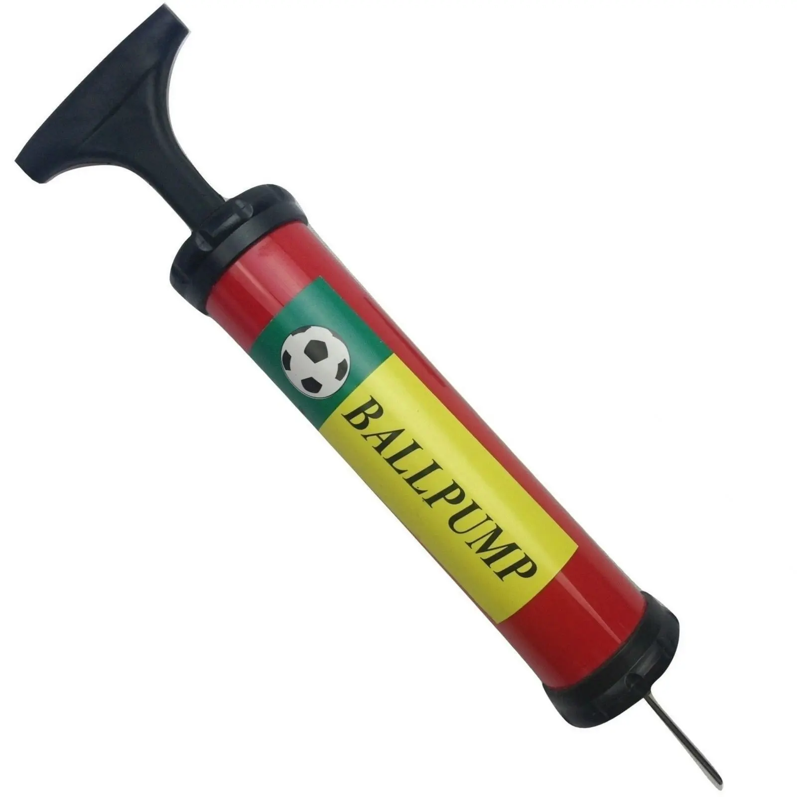 BALL PUMP Air Inflator Soccer Basketball Football Needle Yoga Fitness Portable - Sports & Outdoor