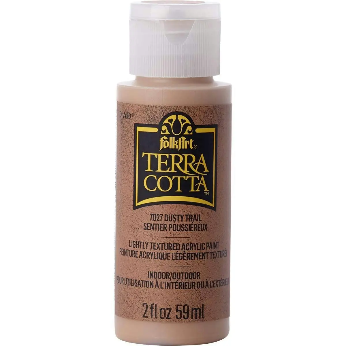 Plaid FolkArt Terra Cotta 59ml Acrylic Art Paint Dusty Trail Textured Finish - Hobbies