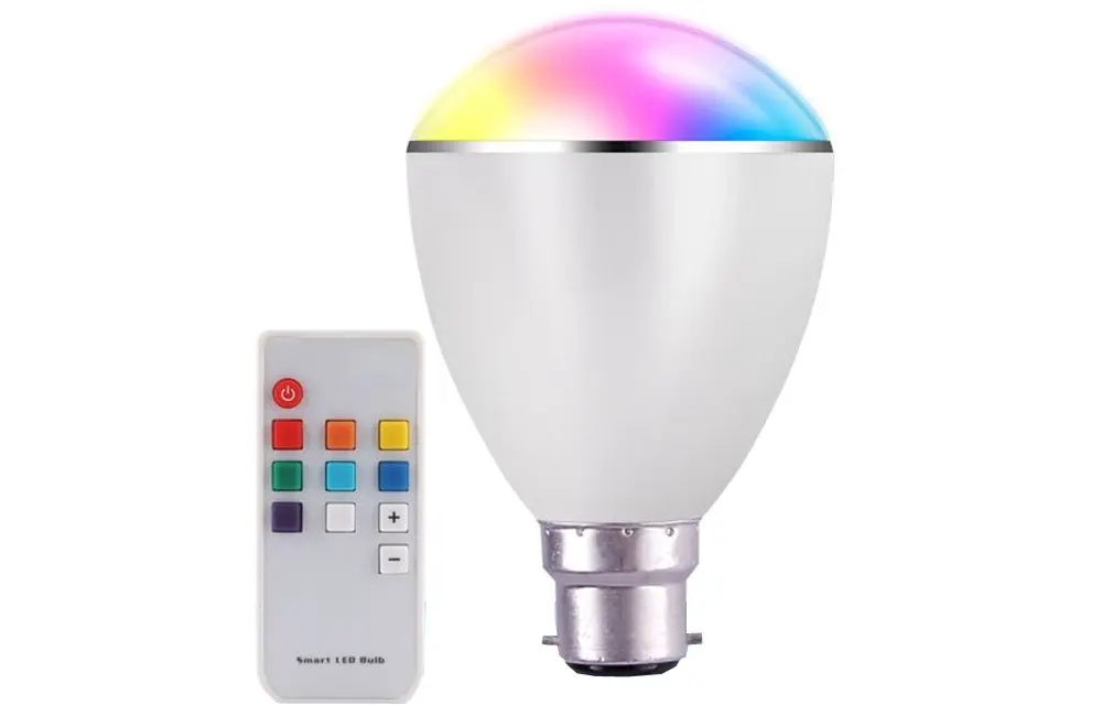 TODO Smart Led Light Bulb Bayonet Socket 7 Colour Led Remote Control Bl07Rb - Electronics