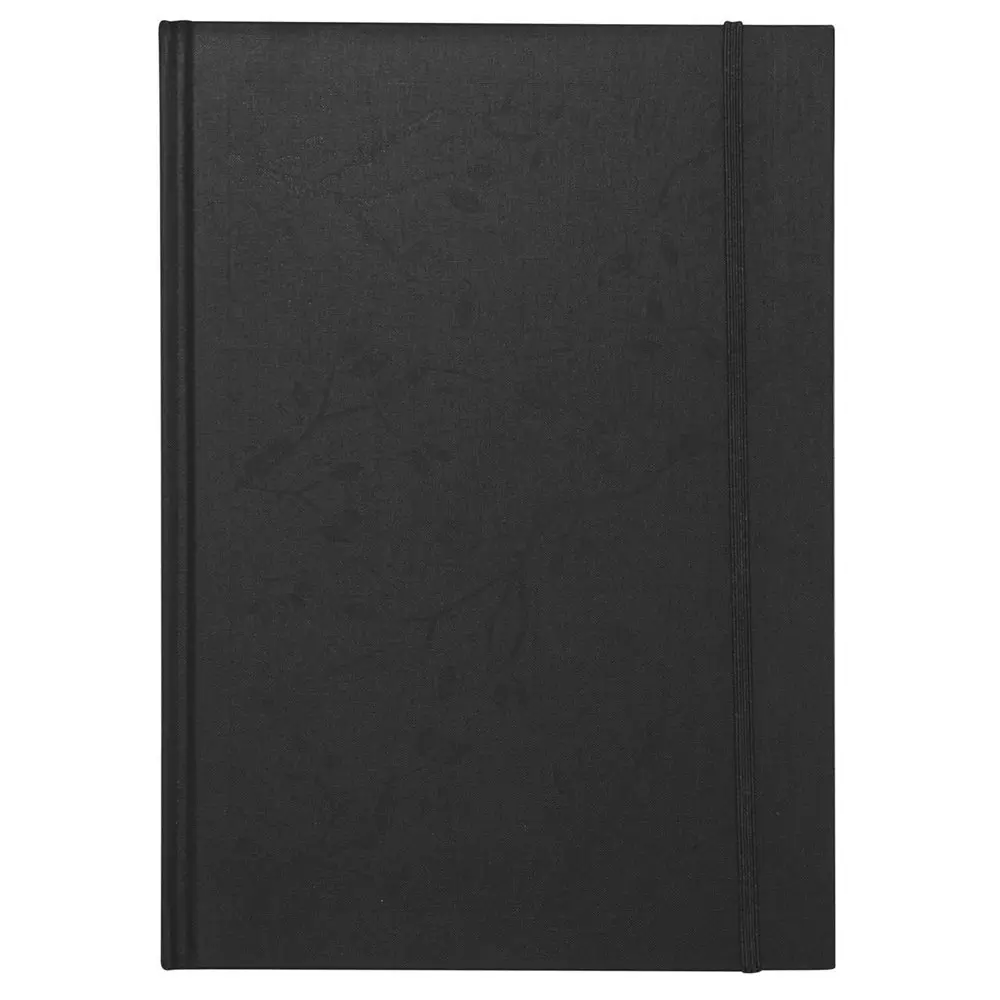 Lantern Studios A4 Journal/Notebook Hardcover Home Stationery Foil Leaf/Black - Office
