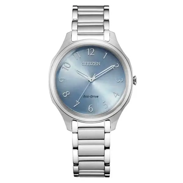 Citizen Eco-Drive Blue Dial Stainless Steel Women's Watch (EM0750-50L)