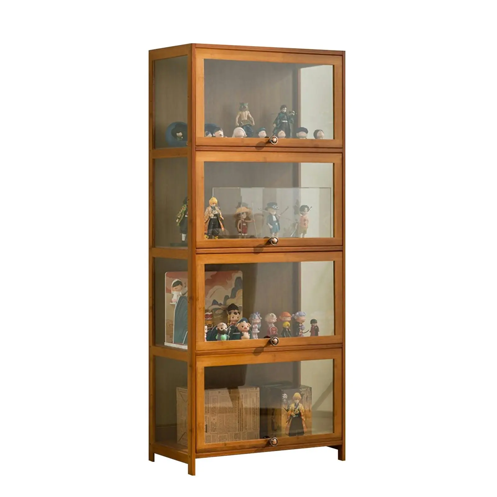 Bookshelf Display Shelf Bookcase Storage Media Rack Stand Cupboard Cabinet - Furniture