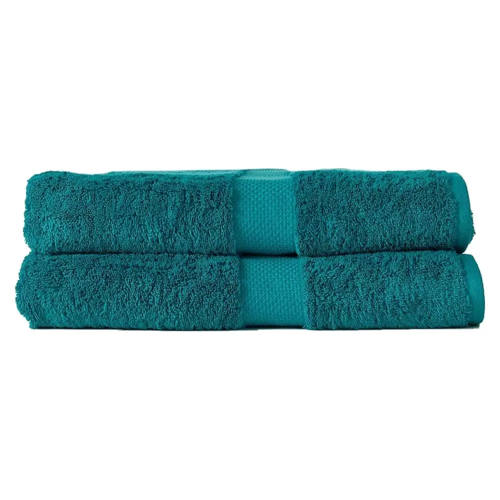2pc Canningvale Royal Splendour Bath Sheet Set Oceano Teal Home/Bathroom Decor - Home & Garden