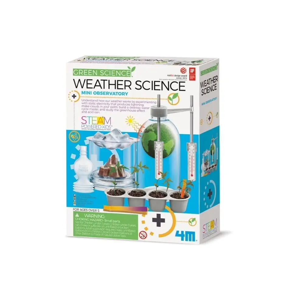 4M Green Science Weather Science Educational Kids/Toddler Fun Activity Toy 8y+ - Toys & Games