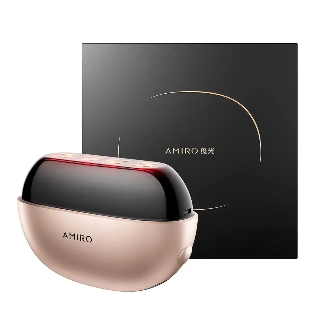 AMIRO GlowBooster Microcurrent LED Facial Device (CN, Bonus: High-Precision Sculpting Anti-Wrinkle Essence) - Gold