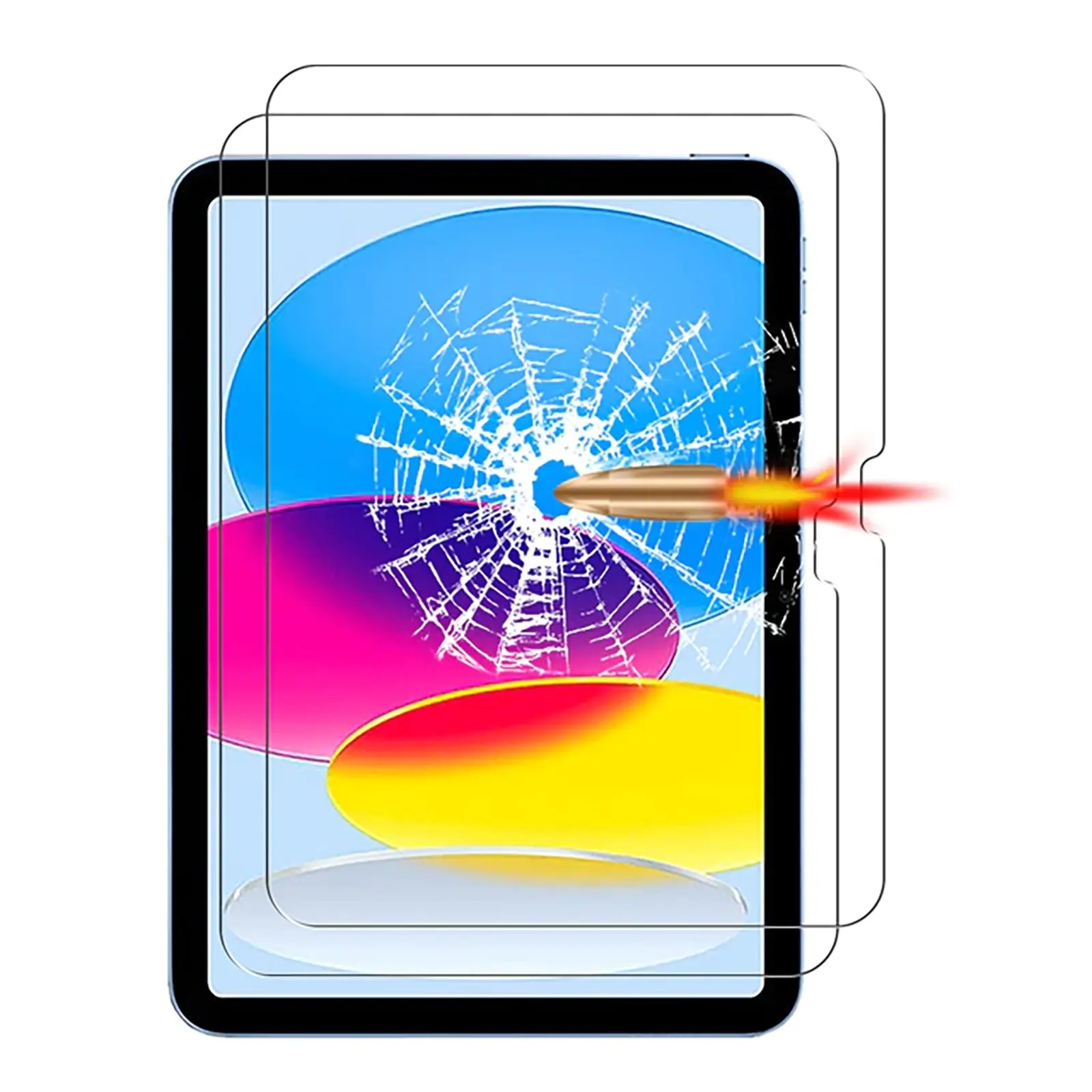 2pcs Tempered Glass Screen Protector for Apple iPad 10th Gen 10.9 Inch 2022 2023 - Electronics