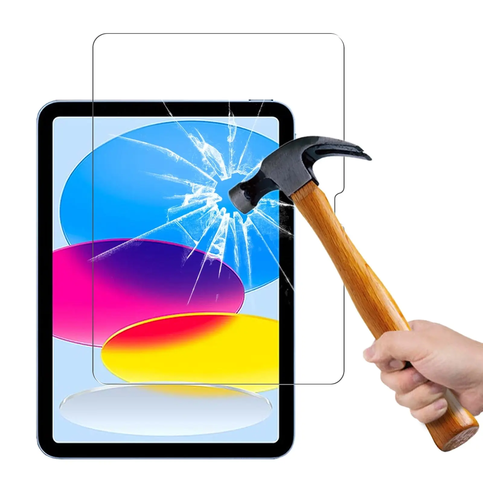 Full Tempered Glass Screen Protector for Apple iPad 10th Gen 10.9 Inch 2022 2023 - Electronics