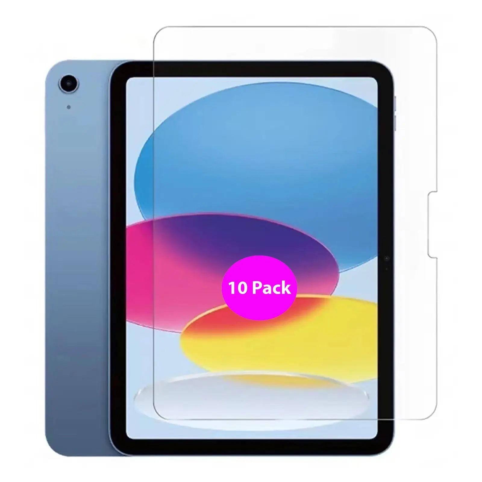 10x Tempered Glass Screen Protector for Apple iPad 10th Gen 10.9 2022 2023 Bulk - Electronics
