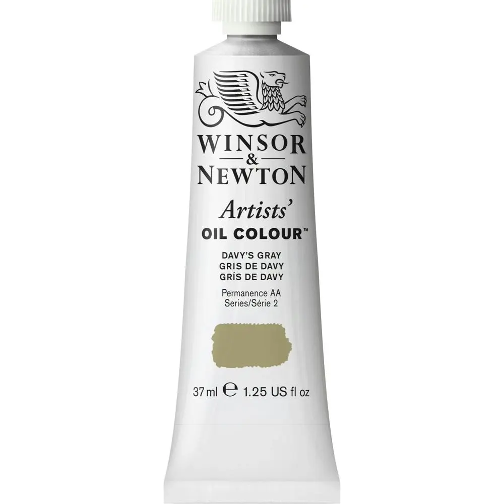 Winsor & Newton Artists Oil Colour 37ml Art Paint Tube Davy's Gray Series 2 - Hobbies