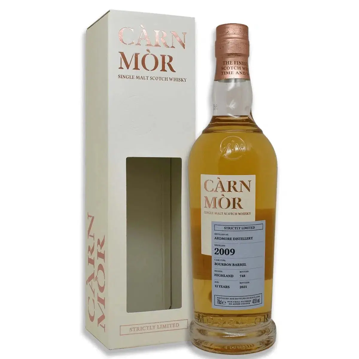 Ardmore 12 Year Old 2009 Morrison Carn Mor Whisky 700ml - Alcohol