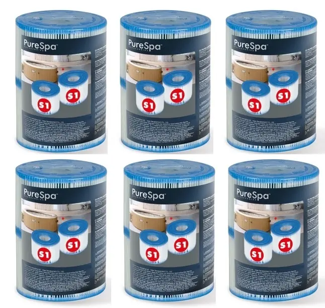 Intex Spa S1 Replacement Filter Cartridges 12 Pack 29001_6 - Home & Garden