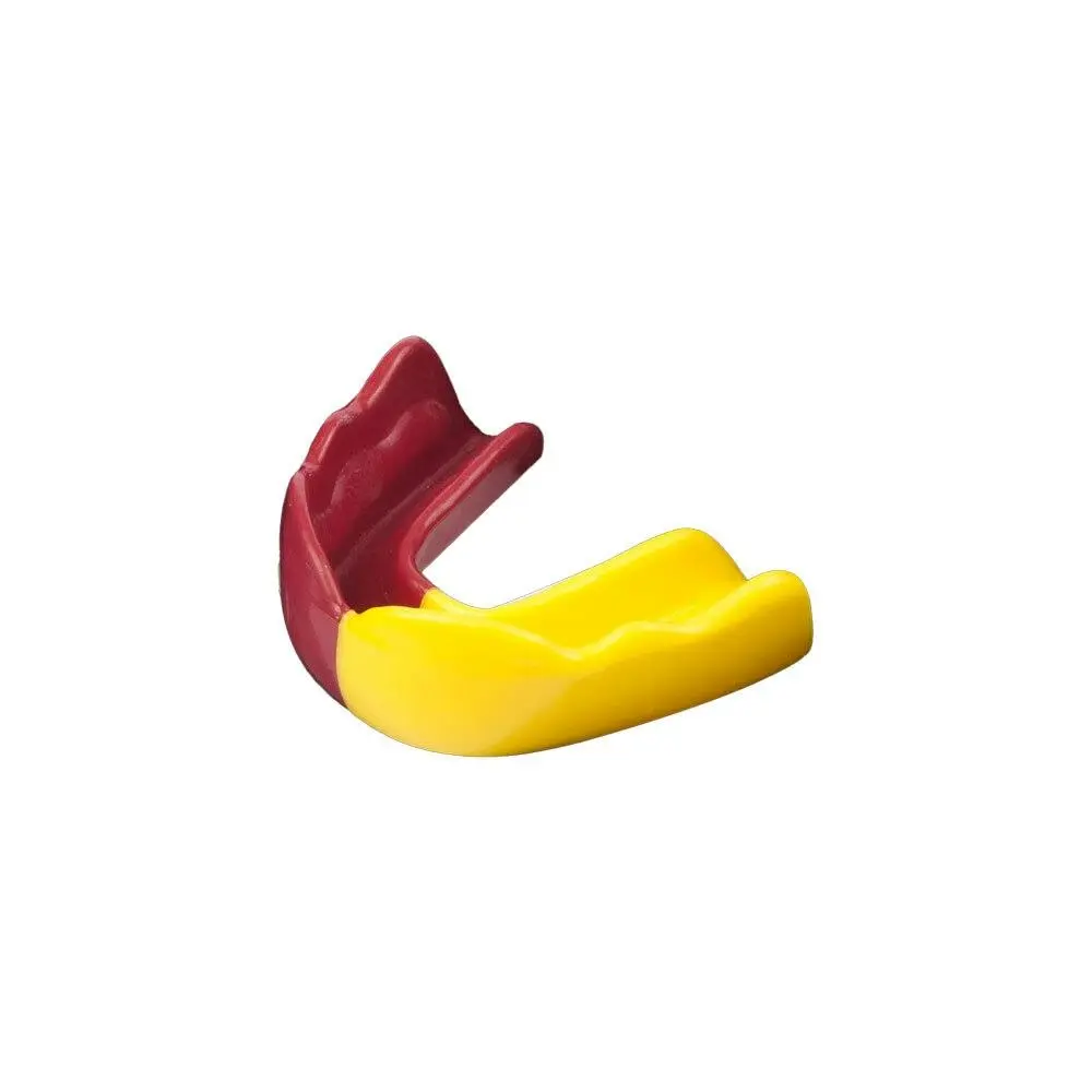 Signature Sports Type 2 Protective Mouthguard Teeth Shield Youth Maroon/Yellow - Sports & Outdoor