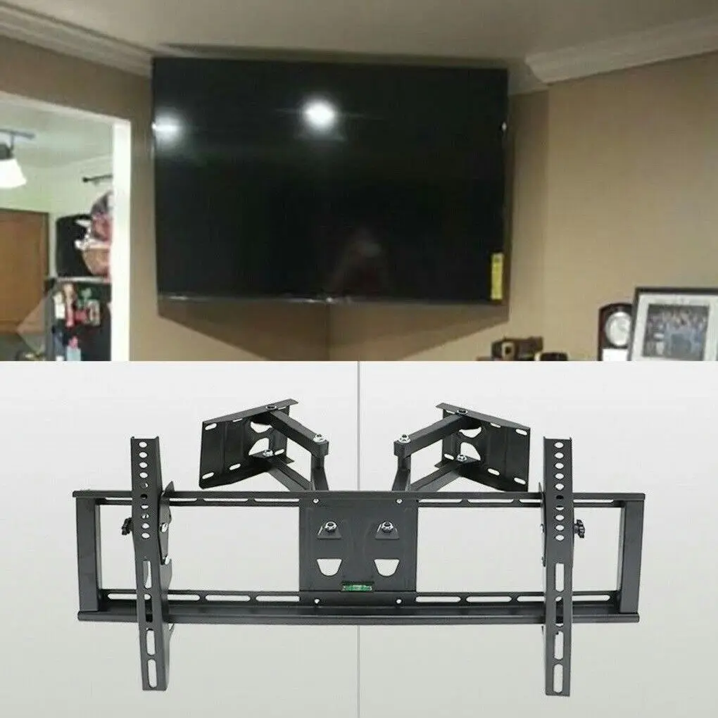 Fin 32"-65" Heavy Duty Wall Corner Tv Mount Articulating Premium Swing Arm Bracket
