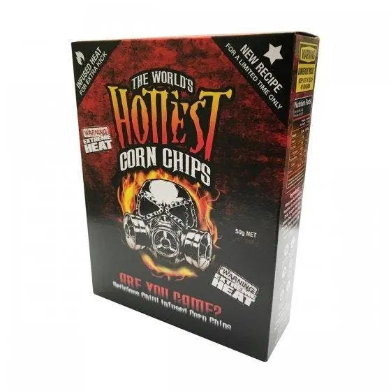 WORLD'S HOTTEST CORN CHIPS 50G - Groceries
