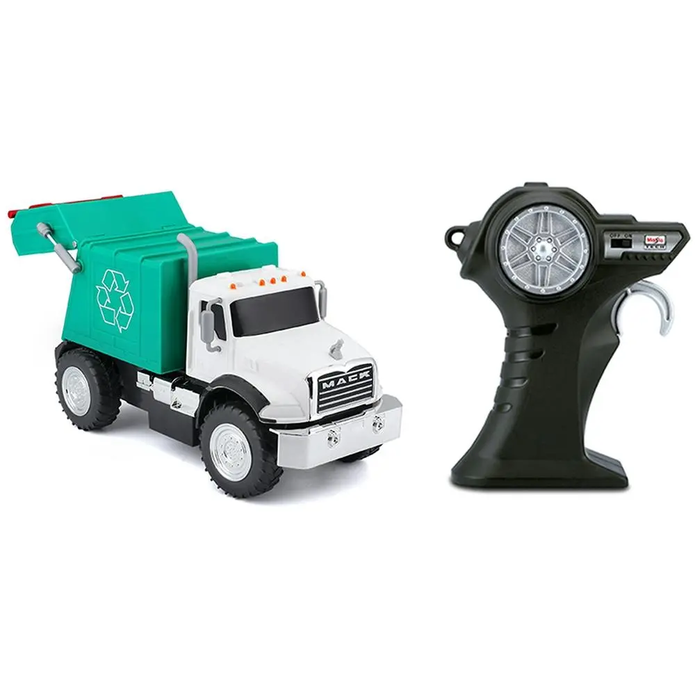 Maisto Tech RC 2.4Ghz Work Machines Mack Granite Refuse 20cm Truck Kids Toy 5y+ - Toys & Games