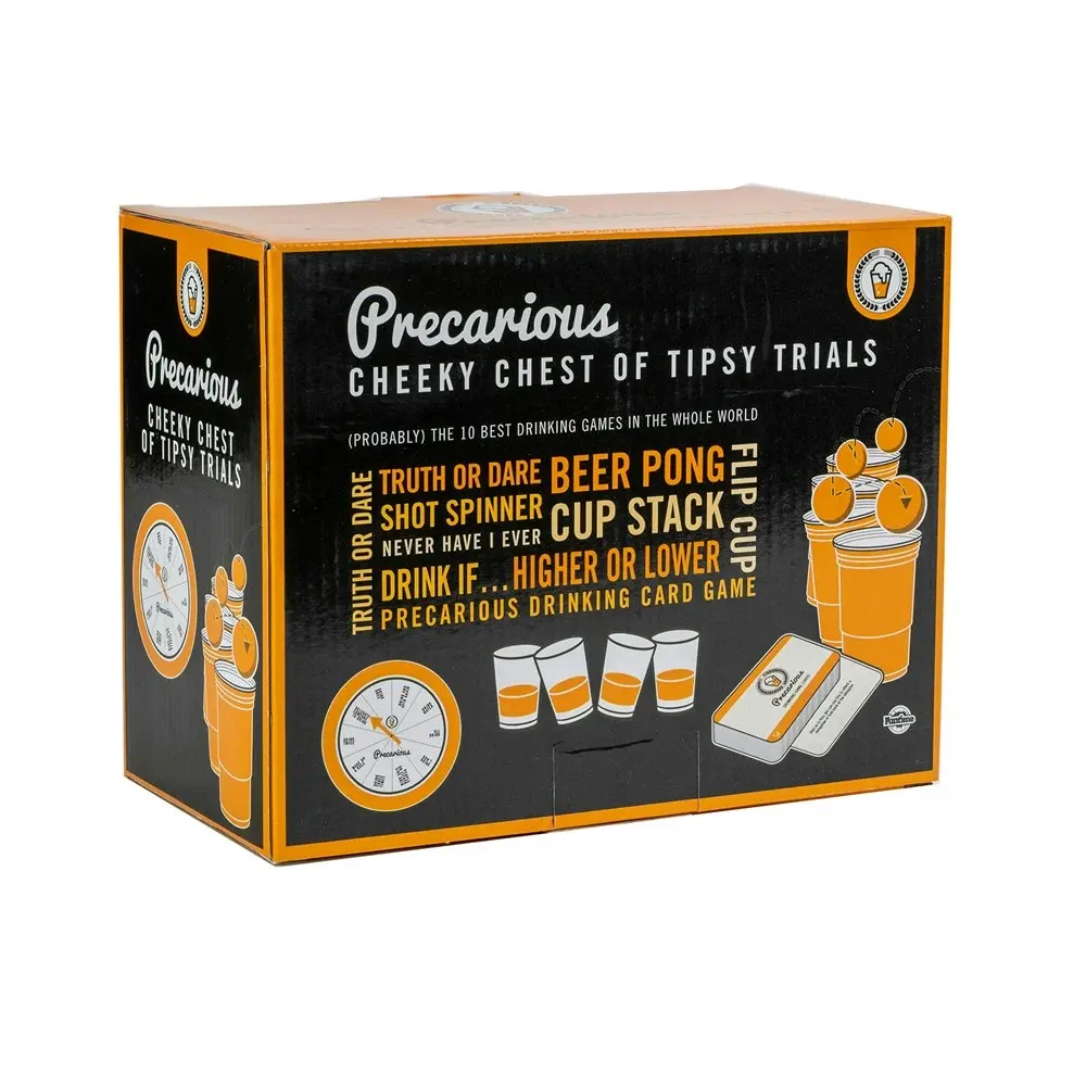 Funtime Precarious Cheeky Chest of Tipsy Trials Adult Party Drinking Game Set - Hobbies