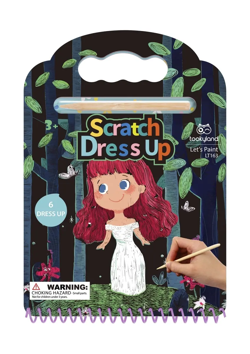 2pc Tookyland Scratch Dress Up Art/Craft Home/School Activity Fun Play Toy 3+ - Hobbies