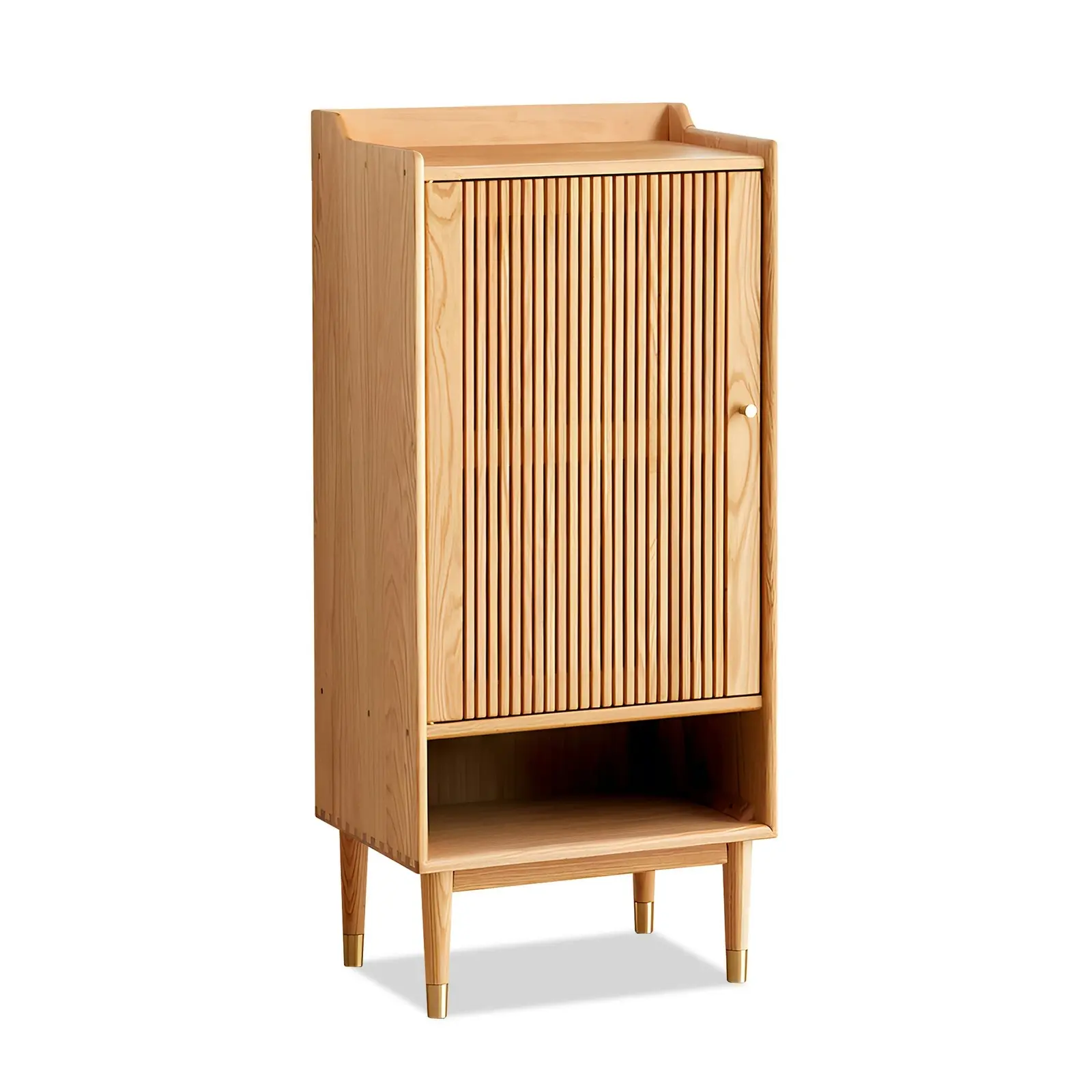 5 Layer Solid Oak Shoe Storage Cabinet Organiser - Furniture