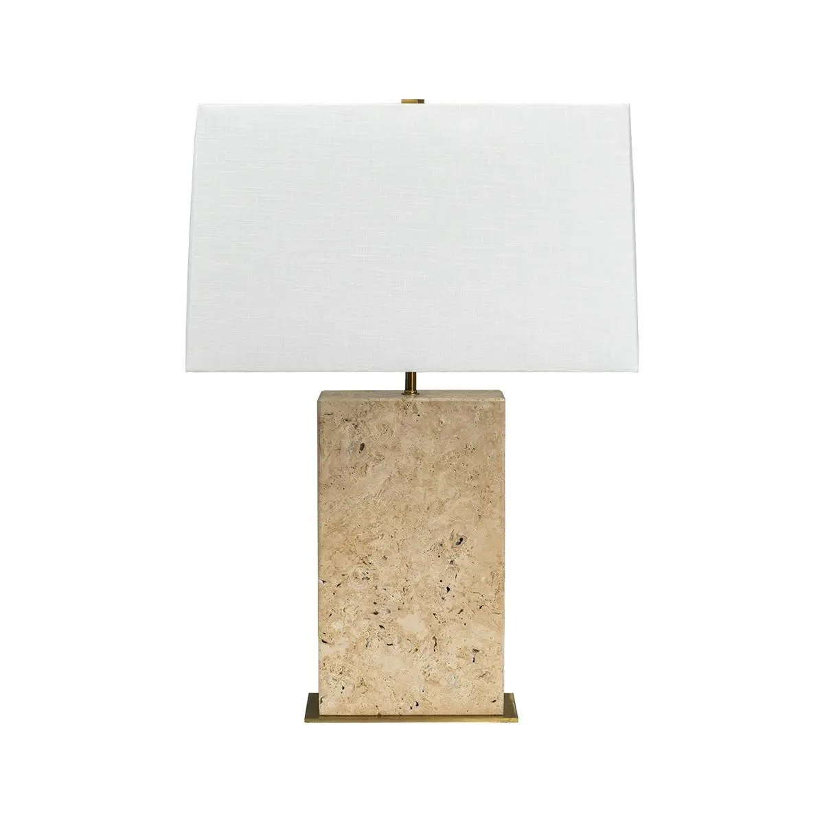 Cafe Lighting Dominique Travertine Table Lamp - Gold