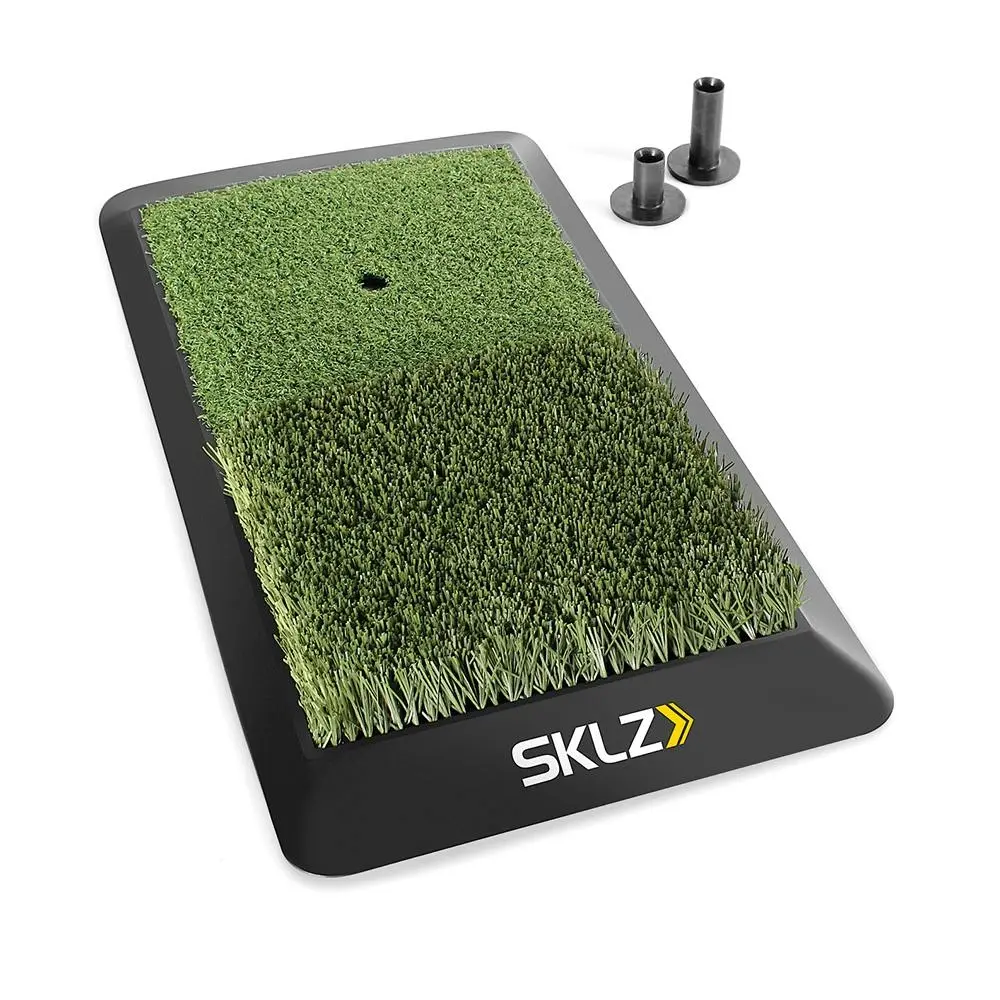 SKLZ 23.5in Golf Training Indoor/Outdoor Portable Grass Launch Pad/Tee Mat Set - Sports & Outdoor