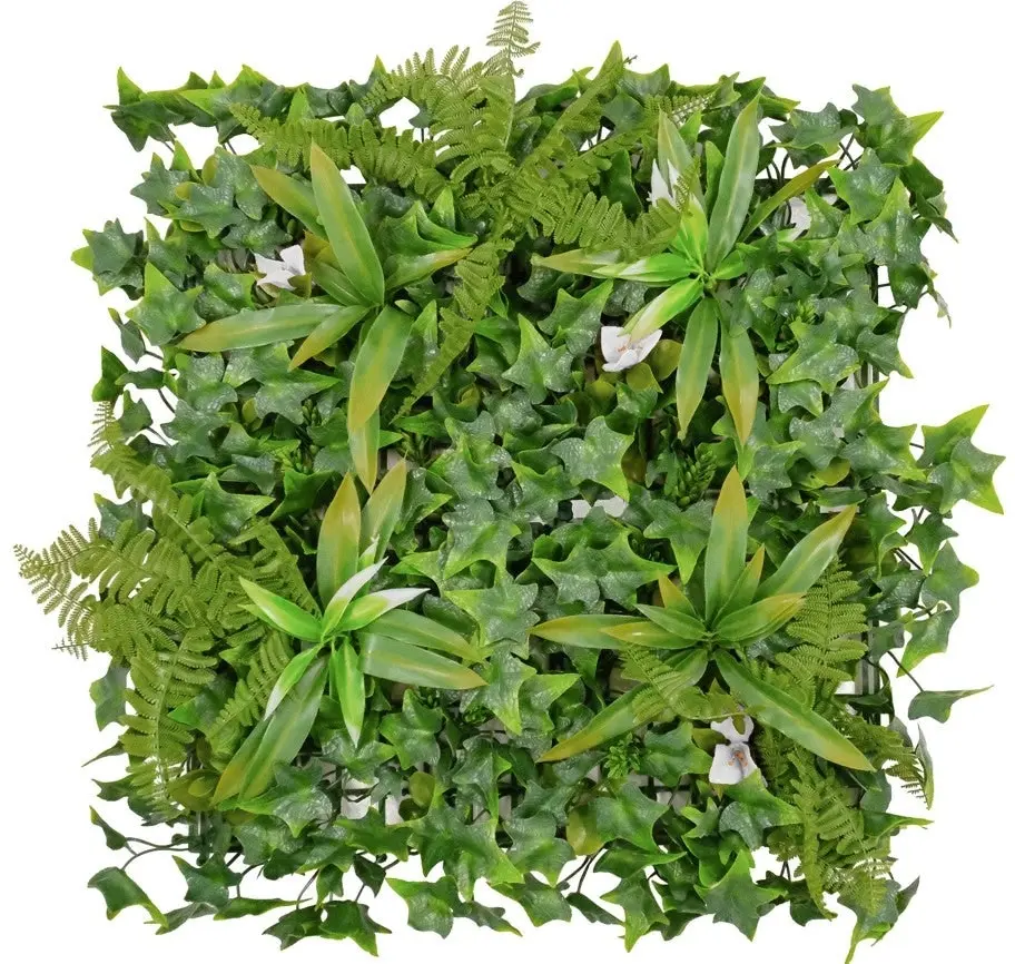 50 x 50cm White Bougainvillea Artificial Hedge Tile - Home & Garden